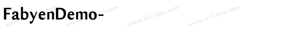 FabyenDemo字体转换