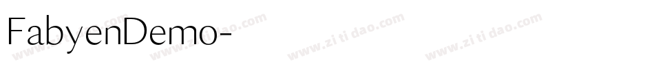 FabyenDemo字体转换