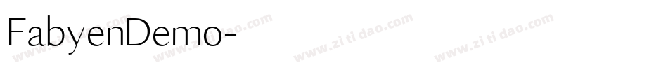 FabyenDemo字体转换