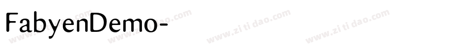 FabyenDemo字体转换