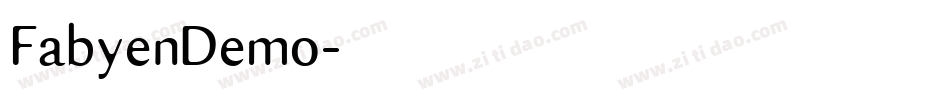 FabyenDemo字体转换