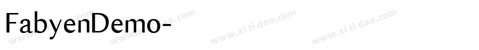 FabyenDemo字体转换