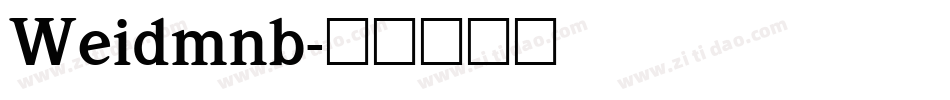 Weidmnb字体转换