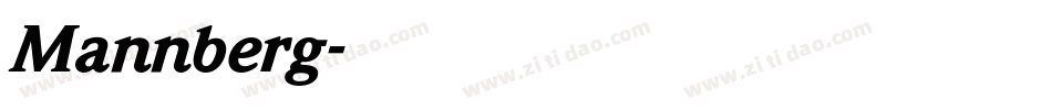 Mannberg字体转换