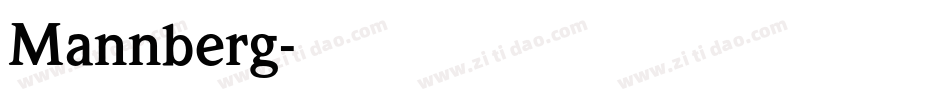 Mannberg字体转换