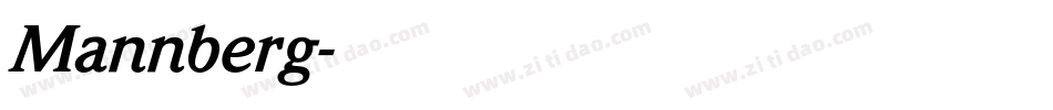 Mannberg字体转换