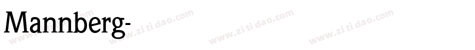 Mannberg字体转换