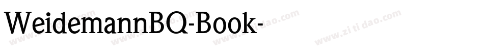 WeidemannBQ-Book字体转换