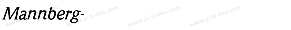 Mannberg字体转换