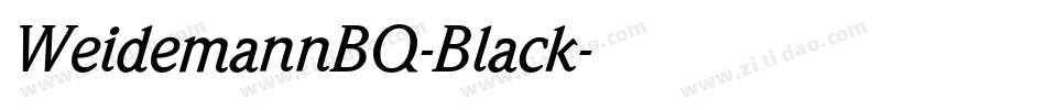 WeidemannBQ-Black字体转换