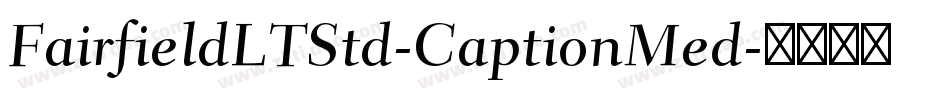 FairfieldLTStd-CaptionMed字体转换