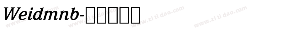 Weidmnb字体转换