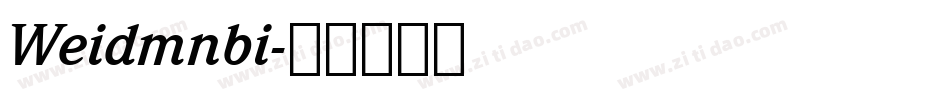 Weidmnbi字体转换