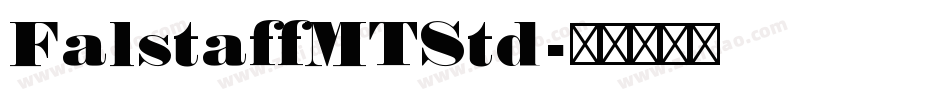 FalstaffMTStd字体转换