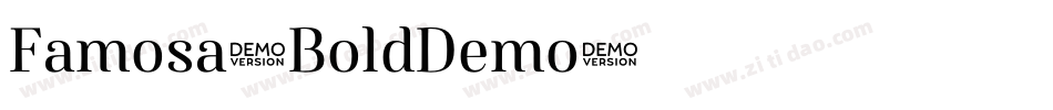 Famosa-BoldDemo字体转换