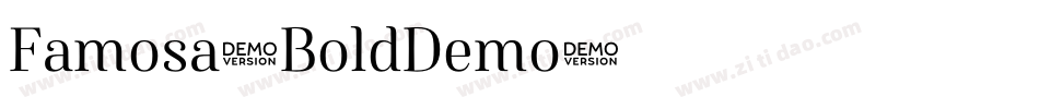Famosa-BoldDemo字体转换