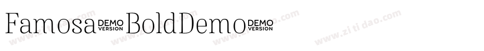 Famosa-BoldDemo字体转换