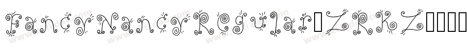FancyNancyRegular-ZRKZ字体转换