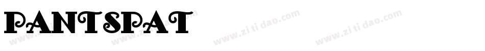 PANTSPAT字体转换