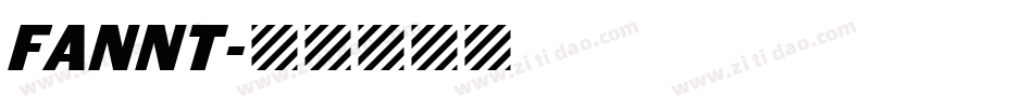 FANNT字体转换