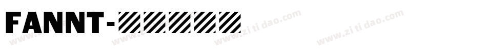 FANNT字体转换
