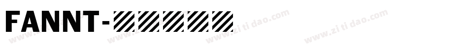 FANNT字体转换