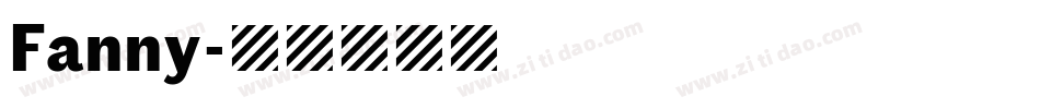 Fanny字体转换