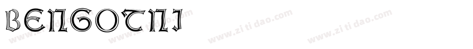 Bengotni字体转换