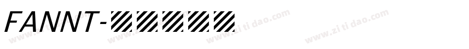 FANNT字体转换