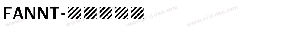 FANNT字体转换