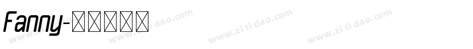Fanny字体转换