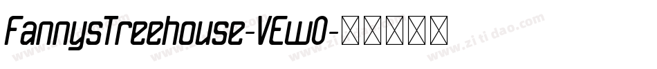 FannysTreehouse-VEw0字体转换