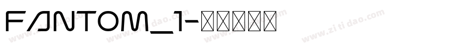 FANTOM_1字体转换