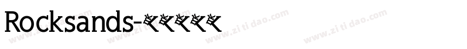 Rocksands字体转换