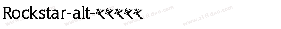 Rockstar-alt字体转换