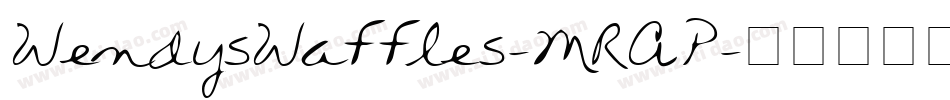 WendysWaffles-MRAP字体转换