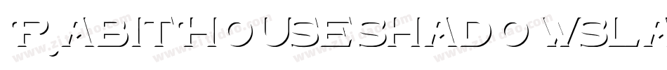 RabitHouseShadowSlant-RaPv字体转换