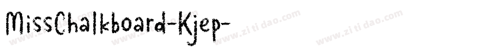 MissChalkboard-Kjep字体转换