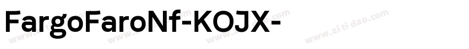 FargoFaroNf-KOJX字体转换