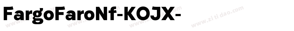 FargoFaroNf-KOJX字体转换