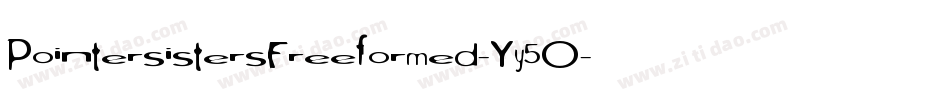 PointersistersFreeformed-Yy5O字体转换