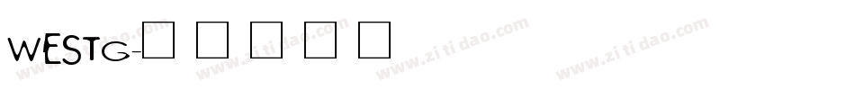 WESTG字体转换