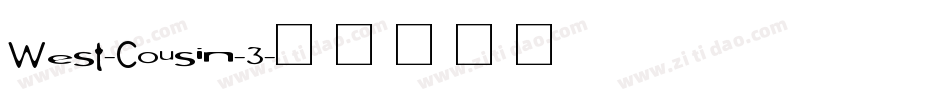 West-Cousin-3字体转换