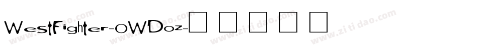 WestFighter-0WDoz字体转换