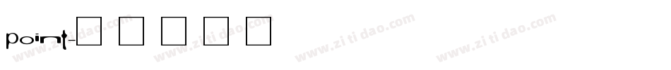 point字体转换