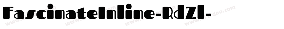 FascinateInline-RdZl字体转换