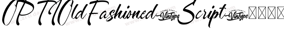 OPTIOldFashioned-Script字体转换
