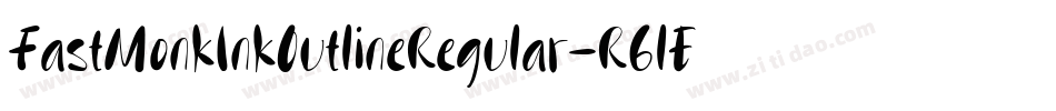 FastMonkInkOutlineRegular-R6lE字体转换