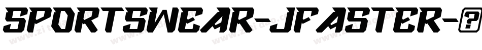Sportswear-JFaster字体转换