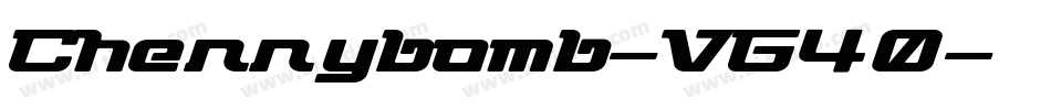 Cherrybomb-VG40字体转换
